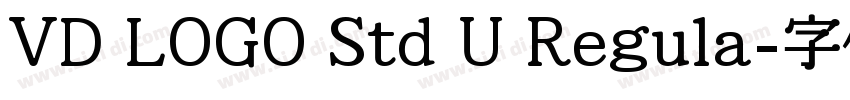 VD LOGO Std U Regula字体转换